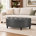 Dark Gray Faux Leather