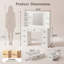 Meuble-lavabo 43,3 po avec miroir à DEL, station de charge et 7 tiroirs-129748651
