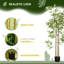 Arbre de bambou artificiel 6 pi, plante artificielle en pot de chambre de bébé