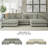 Masie 3-Piece Sectional With Double Chaise