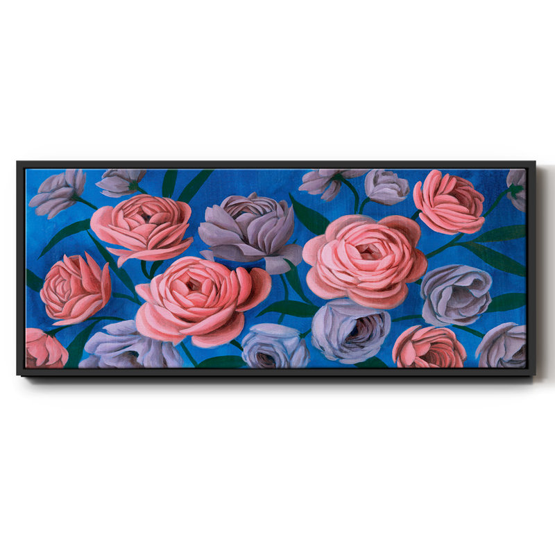 Layered Petals III- Framed Canvas