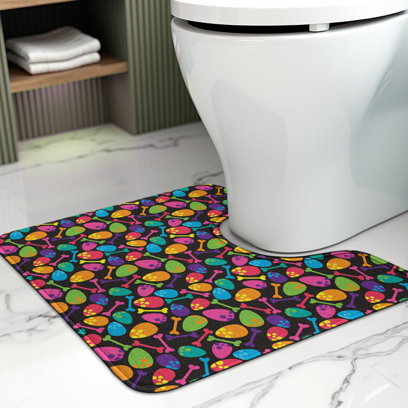 Tapis de salle de bain en velours 20 po Velociraptor