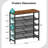 5 Tier Shoe Rack with Wood Top, Industrial Entryway Shoe Storage for Small Spaces-1024411341