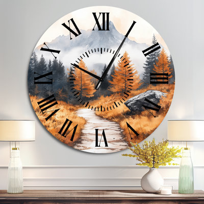 Horloge murale en métal
