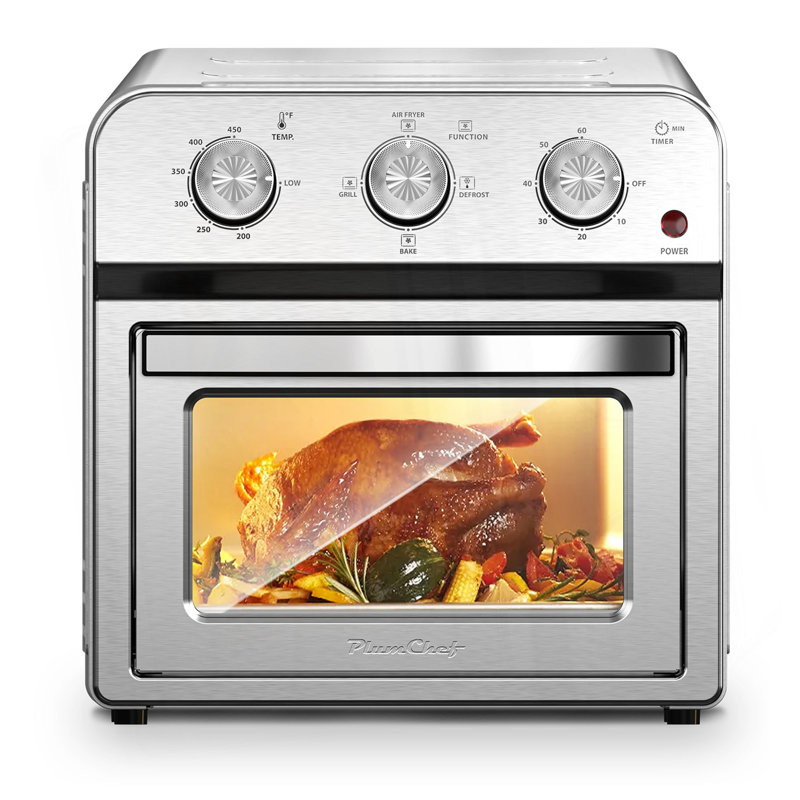 Family Size Air Fryer Toaster Oven Combo,13QT,360° Hot Air Circulation For Healthy Oil-Free Cooking, Multifunctional Convection Contertop Oven, Adjustable Time & Temp Control