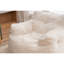 Chaise moelleuse avec mousse et tissu - convient aux espaces intérieurs modernes en blanc divers