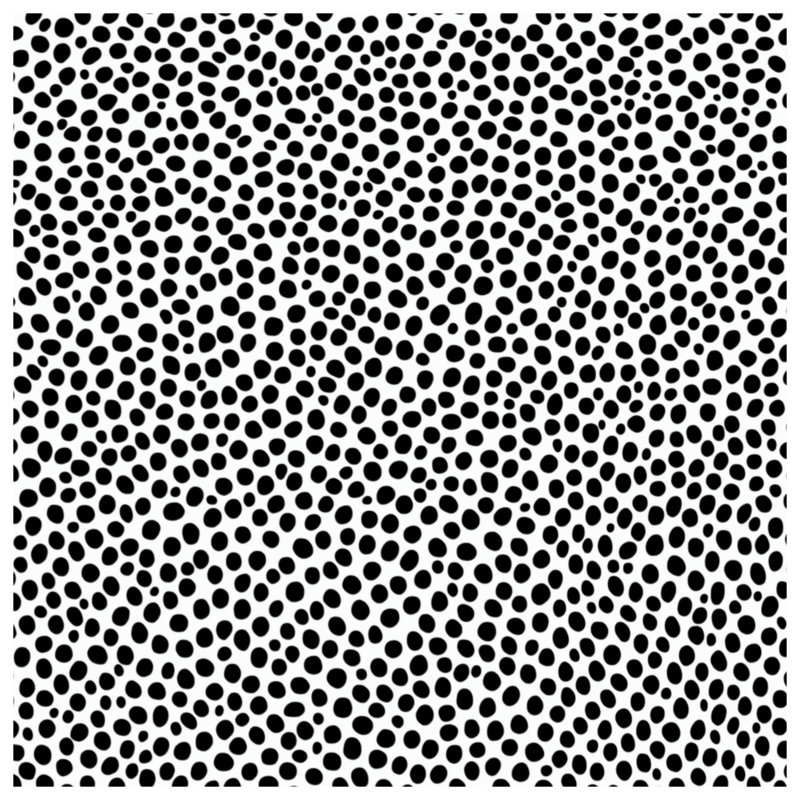 Black Dotted Pattern Double Sided Throw Pillows, 20 x 20 inches