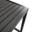 Neve Rectangular Metal Outdoor Dining Table With Umbrella Hole , 150cm cm W 70cm cm D-1472273159