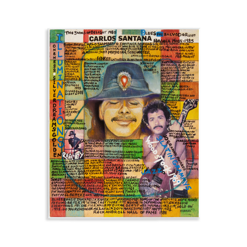 «Carlos Santana Collage» par Sabin