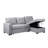 Upholstered Pull Out Sectional Sofa With Chaise-1423282249