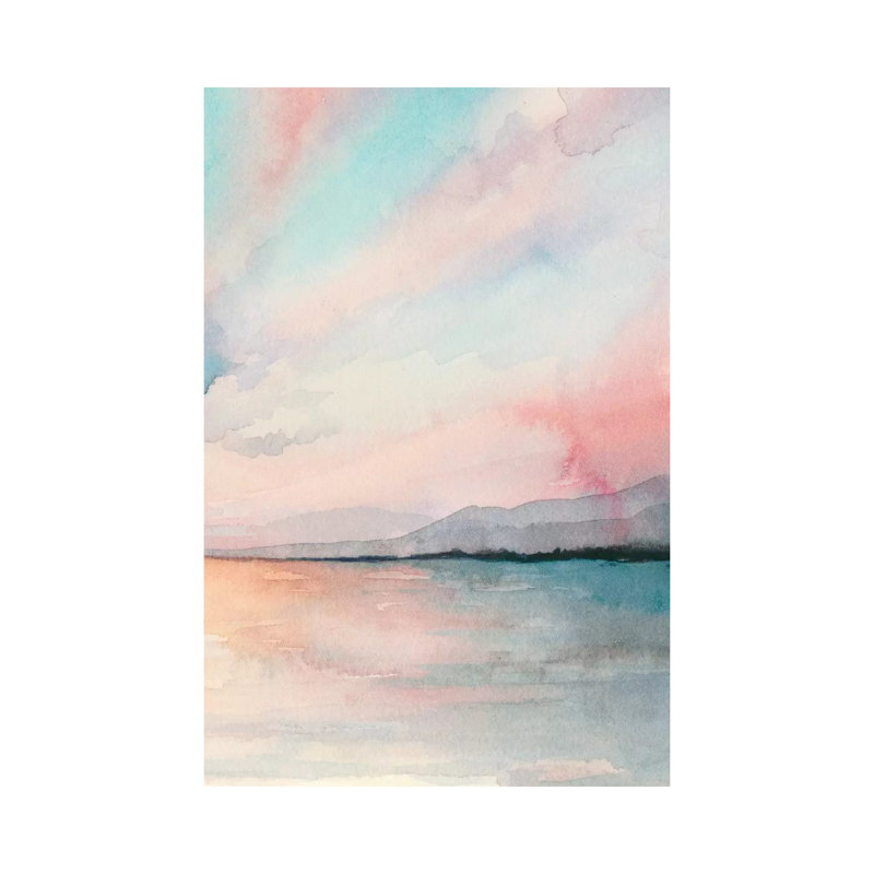 Sea Sunset Triptych III by Grace Popp - Wrapped Canvas Gallery-Wrapped Canvas Giclée, 30.48 cm H x 45.72 cm W
