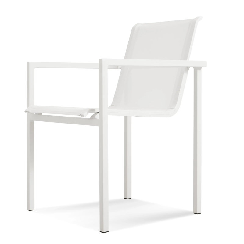 Skiff Outdoor Dining Armchair, White
