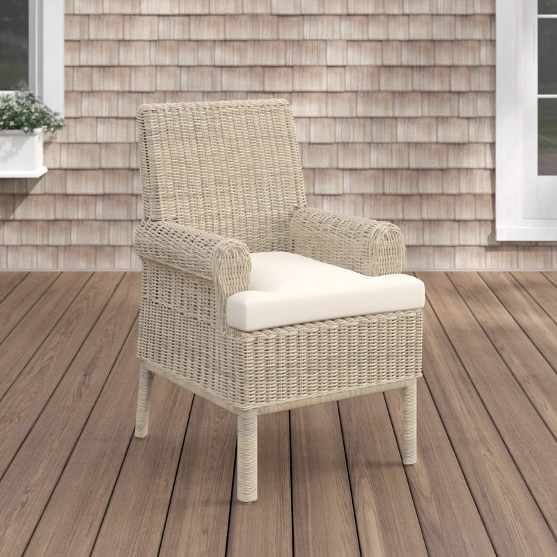 Chaise de patio avec coussin Amitie, Toile Toile Toile Sunbrella®