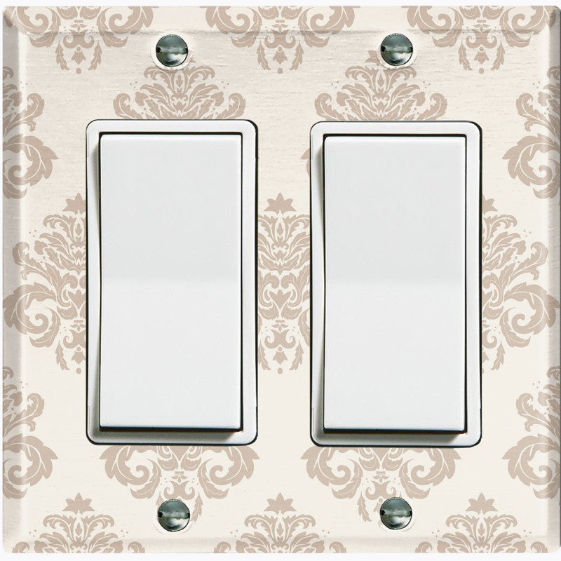 Plaque murale berçante Damask, Beige