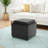 Stone Faux Leather Ottoman-33936106