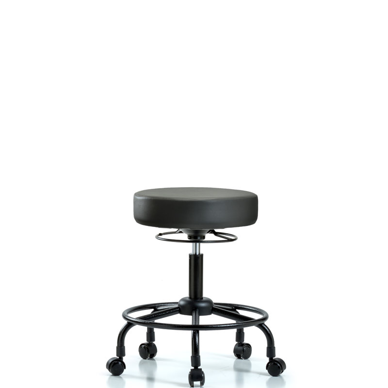 Tabouret de laboratoire réglable en hauteur Khadeijah, 28.25", Carbone