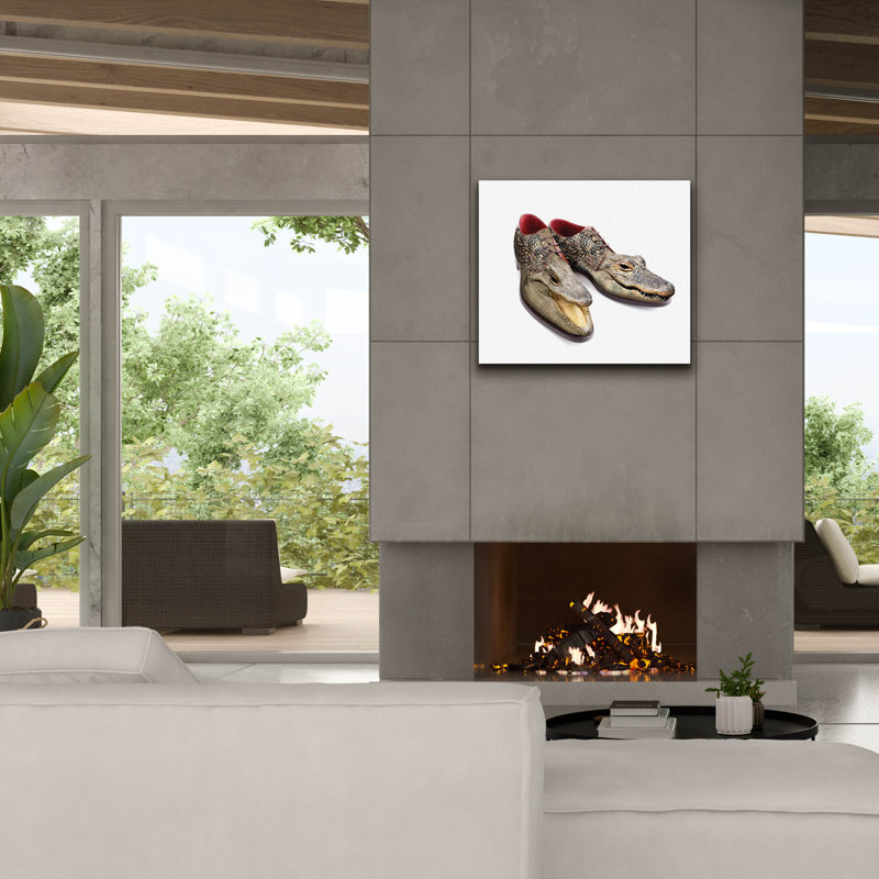  «Alligator Shoes» par John Hovenstine, art mural sur toile, 30 po x 26 po
