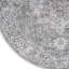 Tapis oriental gris / ivoire en polyester / coton lavable à la machine-101377913