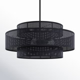 Dominique 3 - Light Dimmable Drum Chandelier