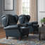 Amyri 33" Wide Genuine Leather Wingback Armchair with Button-Tufted-88605748