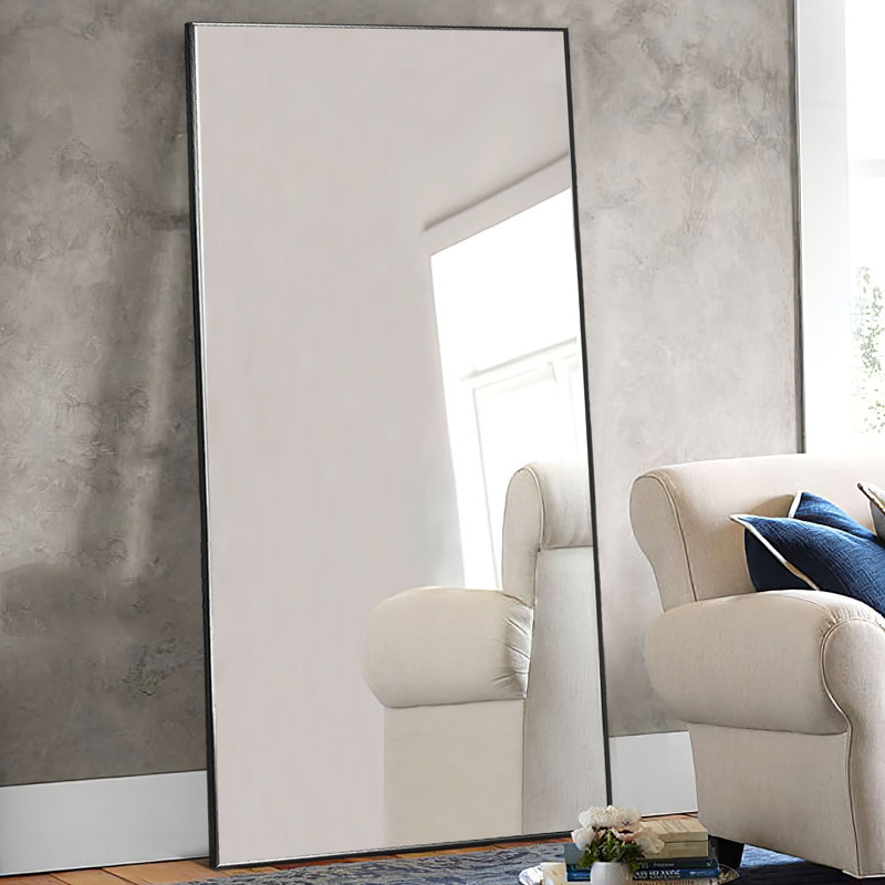 Miroir pleine grandeur Adhvika, Noir, 70,2 po x 31,2 po