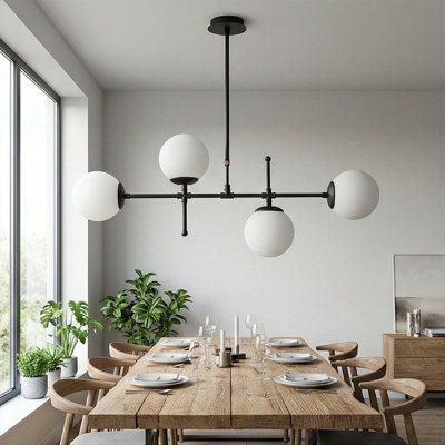 Lustre spoutnik à 4 lumières Hamilton