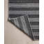 Tapis noir / gris en polyester tissé à la main Charlie-96812927