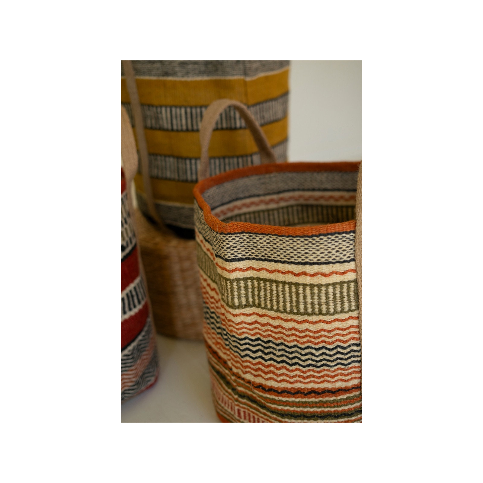 Jute / Sisal Decorative Basket - Set of 3