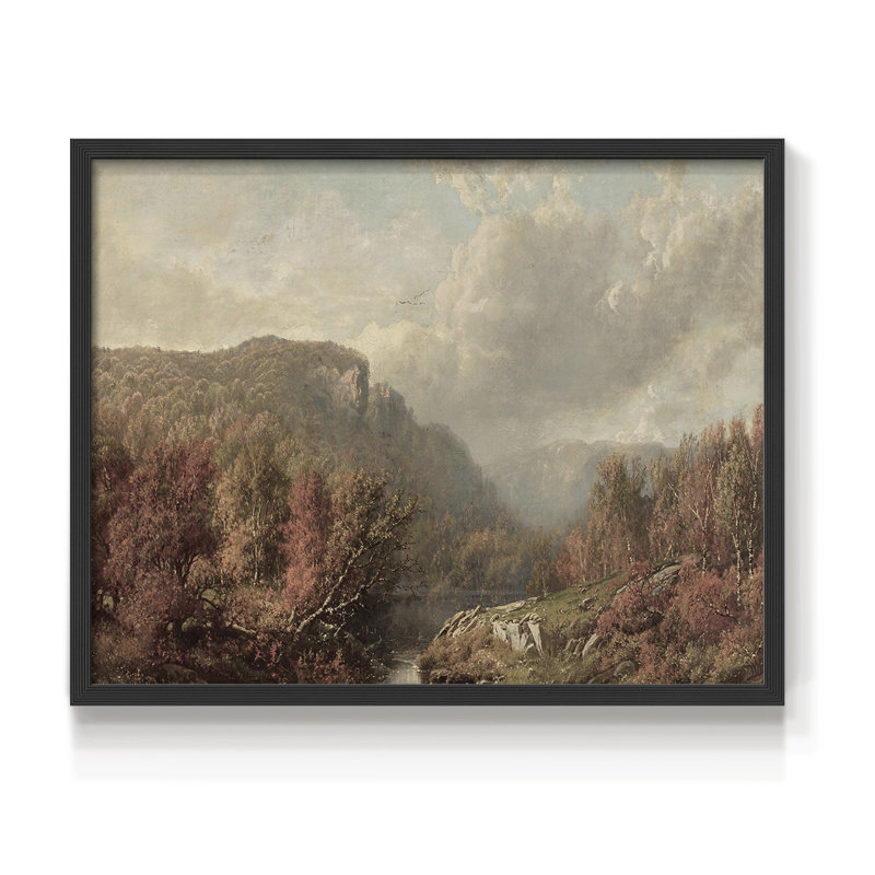 Paysages rétro-CCLVI-impression encadrée - réaménageable, H 8 po x l 10 po, Noir