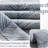 Dorothee Blue Printed Curtains 90 Inch Length Jacquard Curtains With Herringbone Pattern Blue And White Room Darkening Drapes Grommet Window Curtains 2 Panels