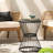 Artistic Matte Black Outdoor Side Table-628770366-628770355