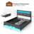 Berte Bed with Storage Headboard, Bed Frame with 4 Storage Drawers, Charging Station and RGB LED Lights-1339152404-1306398868
