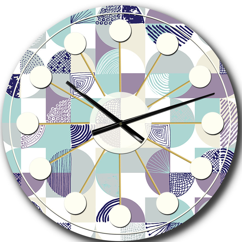 Horloge murale rétro Mid-Century, Grand