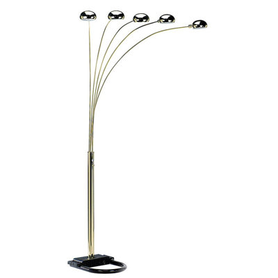 Lampe réglable en métal à bras arqués - Élégance moderne pour les espaces de vie