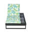 Chaise longue en bois d'acacia avec ensemble de coussins 2 feuilles 1,57 pouces Coconut Leaf-1630941451