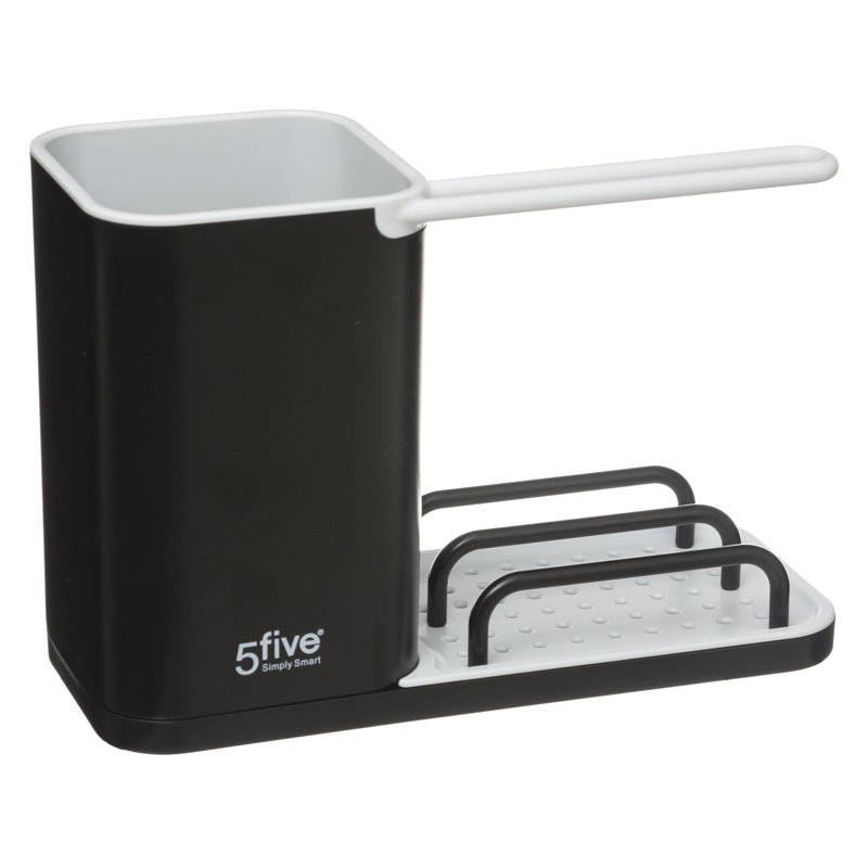 Plastic Utensil Crock, Black