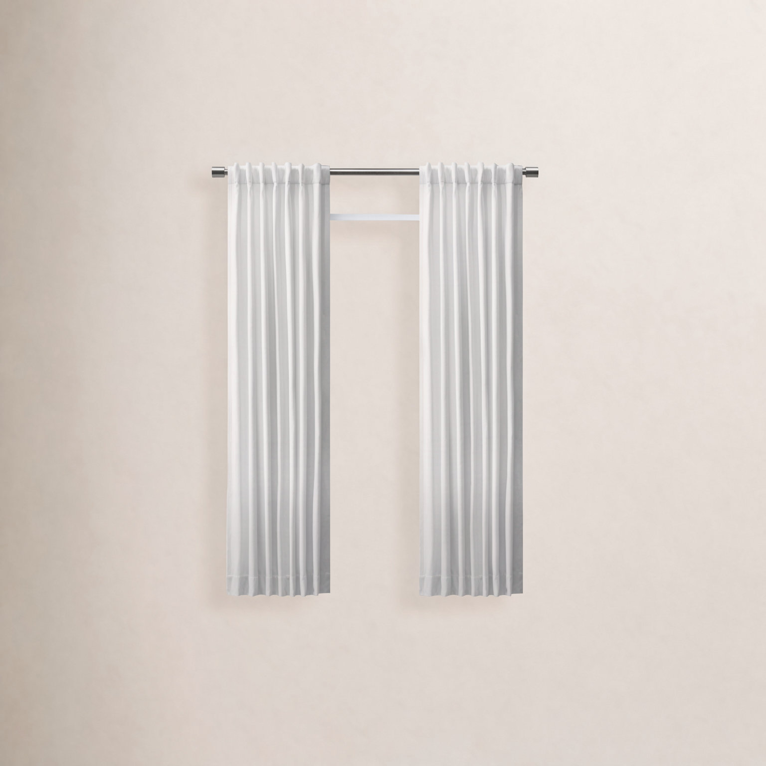 LeeRoy Chevron Room Darkening Curtain Panel, White, 48" W x 63" L