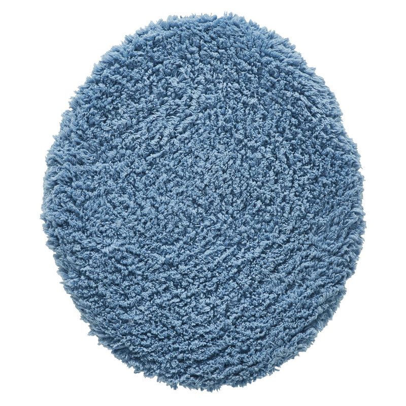 Housse de siège de toilette 100% coton Branston, lavable à la machine, certifié OEKO-TEX, couvercle de toilette allongé ultra doux et absorbant, motif à chevrons luxueux, 18 po x 20 po, bleu foncé