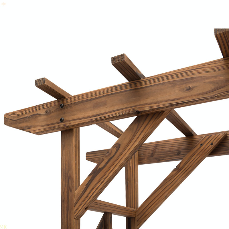 Treillis arqué en bois pour jardin Outsunny 79In