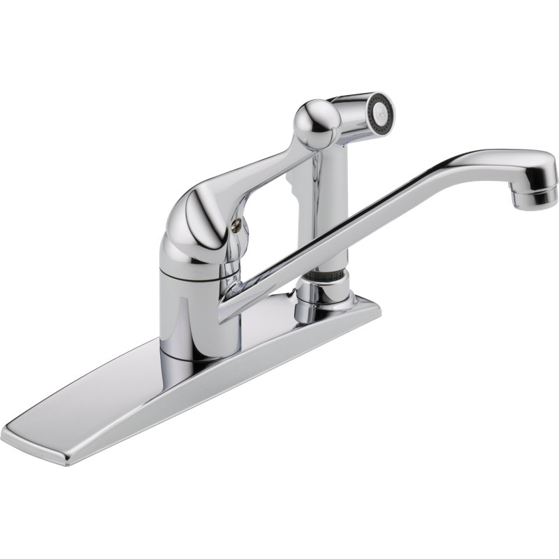 Single Handle Centerset Kitchen Faucet with Integral Spray