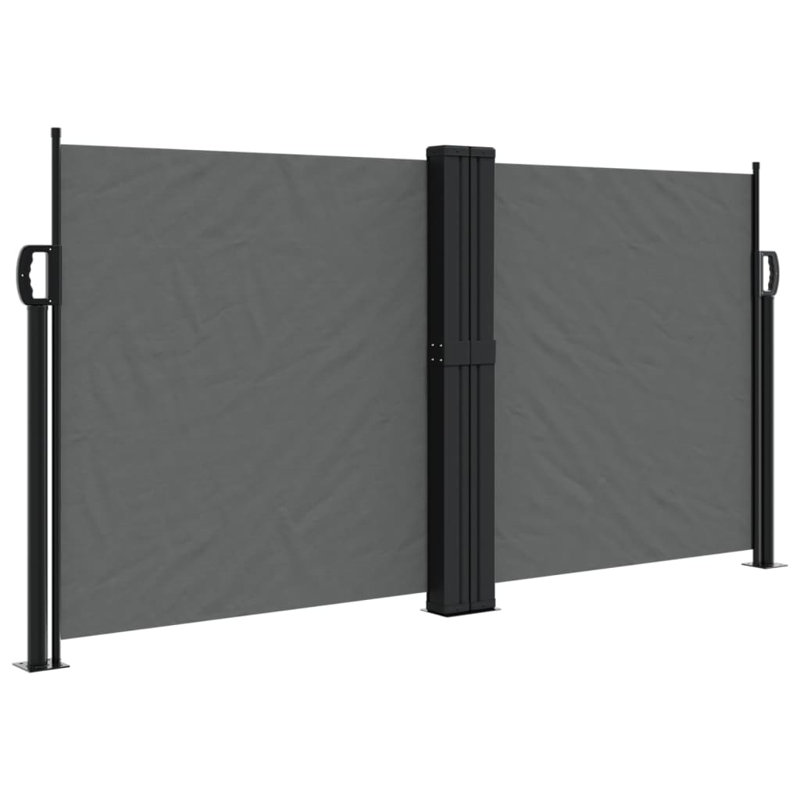 Symple Stuff Retractable Side Awning, 120cm H x 1200cm W, Anthracite