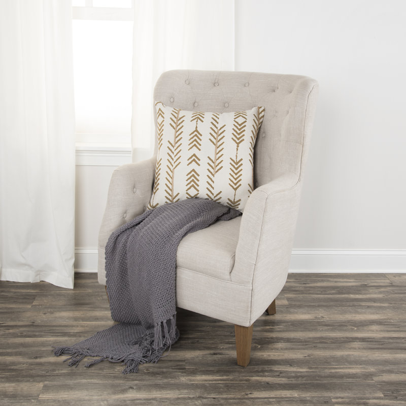  Poly-Filled Cotton Throw Pillow