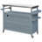 Outdoor Kitchen Island & Rolling Bar Cart, Farmhouse Grill Prep Station with Stainless Steel Top-129903315