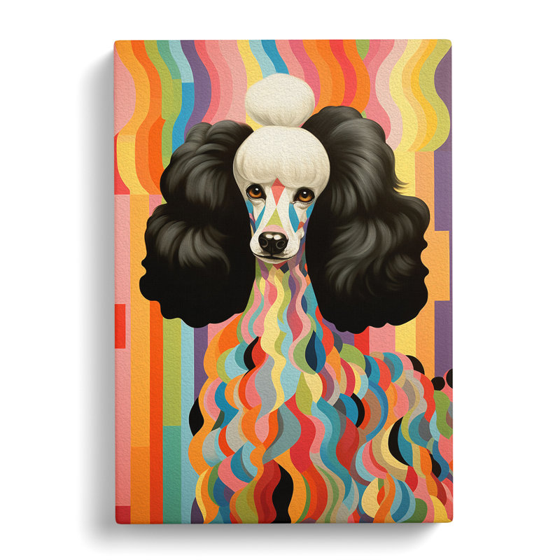 Poodle Deco - Print, 50cm H x 35cm W x 3cm D