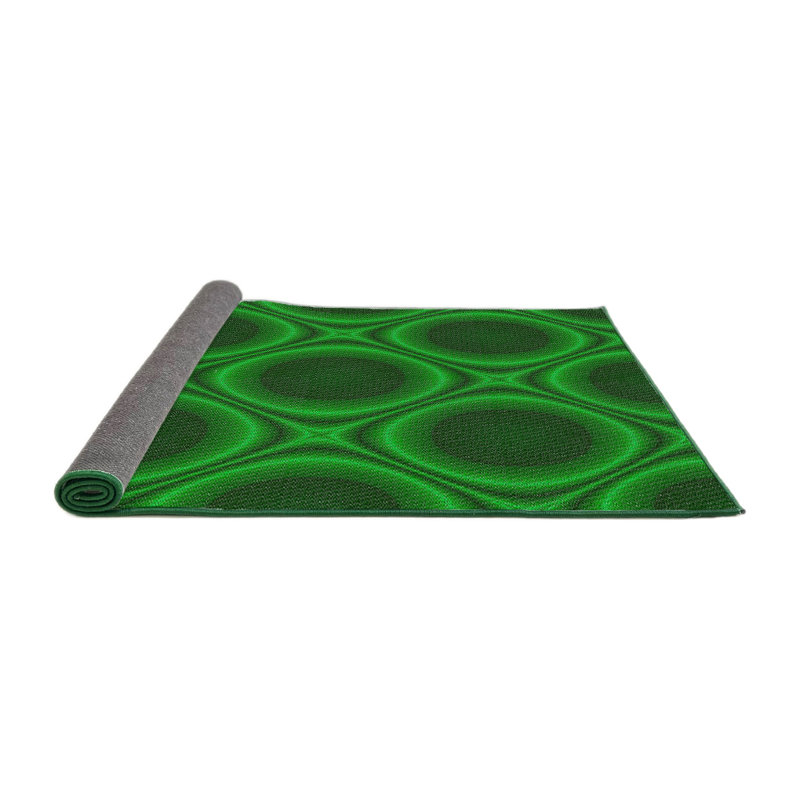 Tapis abstrait vert, Rond 4 pi