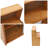 18" Modern Bamboo Brown Kitchen Storage Cabinet With Sliding Doors-495515384