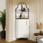 Armoire de bar de coin 59,05 po avec porte-bouteilles et lumières-1256623451