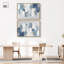 «Dreaming Indigo I Set Canvas Elegant Modern Art» par Art Remedy-111742849-111742846