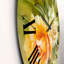 Vignes roses blanches et jaunes - horloge murale traditionnelle-60187545