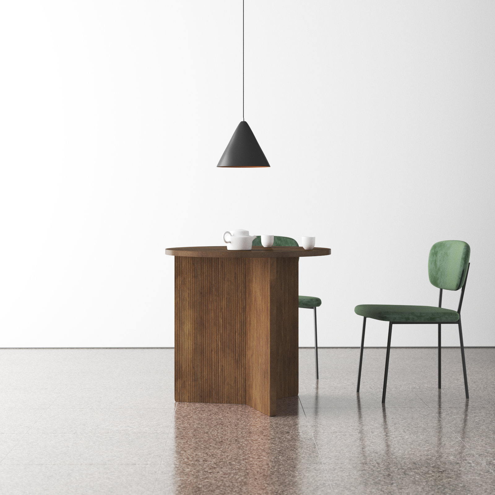 Estelle 32" Solid Wood Bistro Table, Medium Brown, Medium Brown
